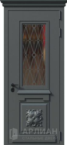 Фото «Входная дверь со стеклопакетом окрас венге №1»