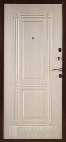 Фото №2 «Железная квартирная дверь с мдф бежевый с тремя петлями №564»